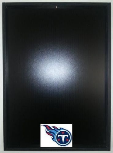 Jersey display case frame black football tennessee titans logo decal incl new for sale