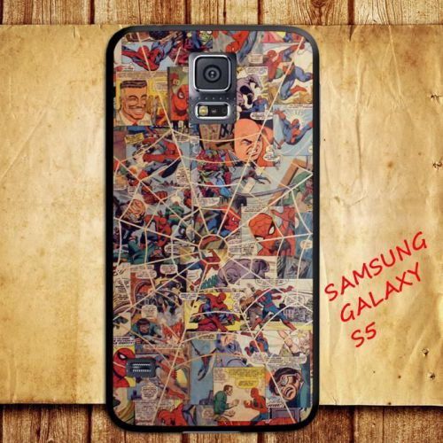 iPhone and Samsung Galaxy - Spiderman Comic Superheroes Vintage - Case