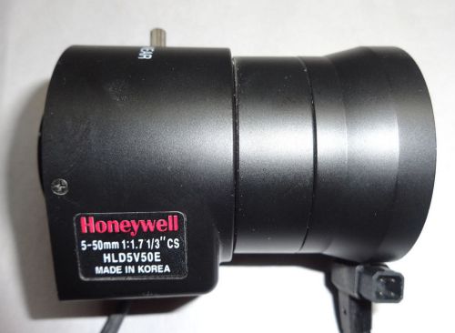 Honeywell 5-50mm CS HLD5V50E 1/3&#034; 1:1.7 CCTV Auto Iris Security Camera Lens