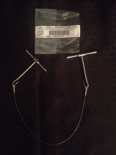 NEW MILLENIUM Saw Bone Cutting Wire And Hook Handles 12&#034; Long Wire gS 65.7170
