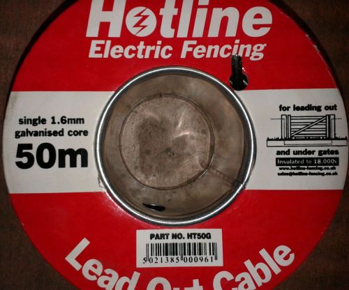 Electric fence Lead Out Cable - 1.6mm x 50m made by Hotline