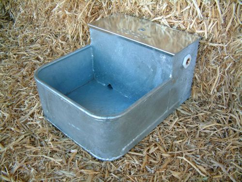 Auto drinker galvanised water trough 9 litre pig sheep goat cow horse metal for sale