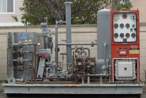 Ariel 100 hp electric cng compressor skid with murphymatic controller as is for sale