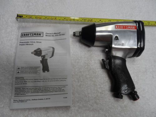 Craftsman 1/2&#034; impact wrench pneumatic/air gun - part # 191183 for sale