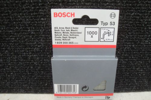 1000 x bosch type 53 8mm tacker staples 1 609 200 365 for sale
