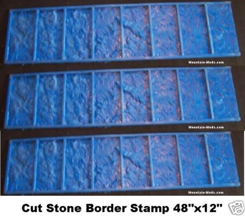 3 Granite Tile Border Decorative Concrete Stamps mat