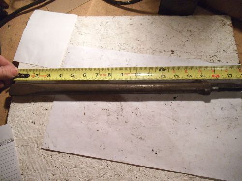 Jack hammer chisel bit 17-1/2&#034; long with hex shaft end for sale