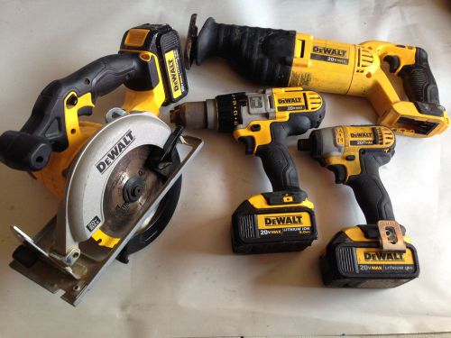 Dewalt Drill/Driver saw combo kit DCF885, DCD985, DCF391, DCF381 with 3 battery