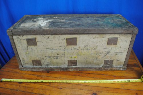 Vtg Old Industrial USAAF WW2 Era Wooden Crate Wood Box Cluster Frag Bomb AN M4