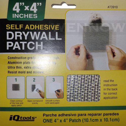 Drywall Patch  Self Adhesive 4 x 4 Inches