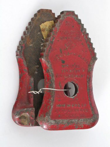 Antique 1897 JH Williams 13.5 VULCAN Diamond W Chain Wrench Heads Steampunk