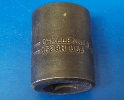 Challenger by Proto 7/8&#034; Shallow Impact Socket 1/2&#034; Drive 6 Point - 1528H - USA