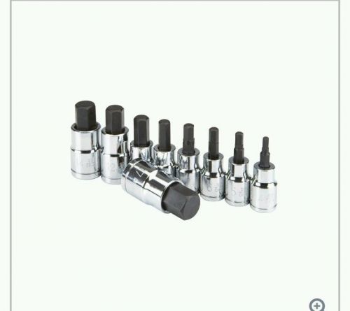 9 piece 3/8 inch 1/2 inch drive metric hex socket set for sale
