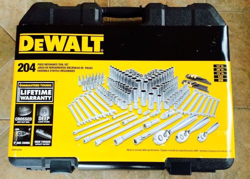 Dewalt dwmt72165 204 pieces mechanics set lifetime warranty from dewalt for sale