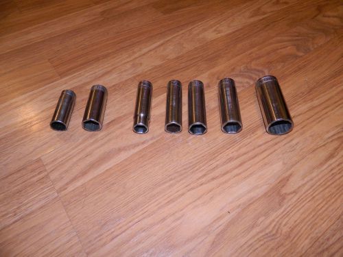 Snap on sockets lot of 10 gently used  plus 1 proto for sale
