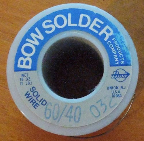 Bow electronic 1 LB tin alloy solder NEW