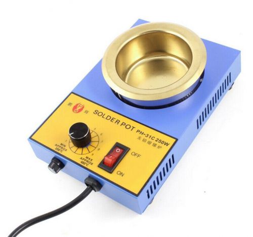 Lead free soldering solder melting tin pot 80mm diameter 250w ac 220v au plug for sale