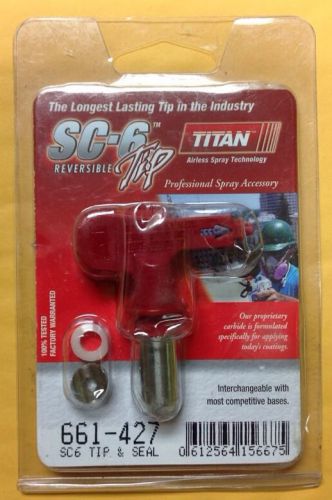 Titan 661-427 662-427 sc-6 reversible airless spray tip and seal size 427 for sale