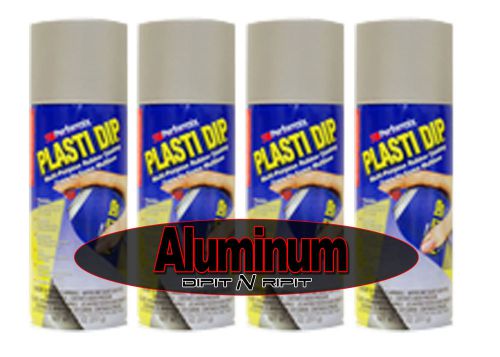 Preformix plasti dip 4 pack of true metallic aluminum rubber dip coating 11oz for sale