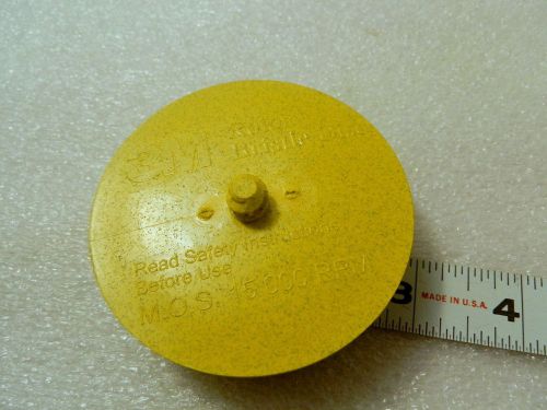 One ea. 3 inch 3m roloc bristle disc 80 grit yellow 15,000 rpm new (q4) for sale