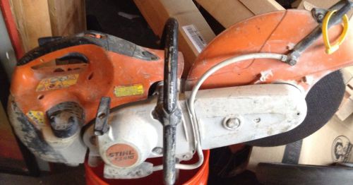 NEW STIHL TS 410 CONCRETE SAW TS410 With Wrench And Diamond Blade