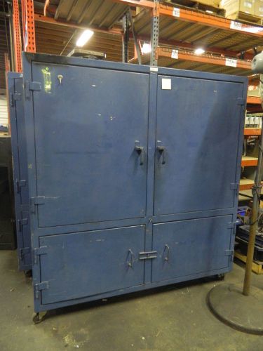 Strong hold products hd 4 door cabinet, 72&#034;x72&#034;x24&#034;, nice unit, used for sale