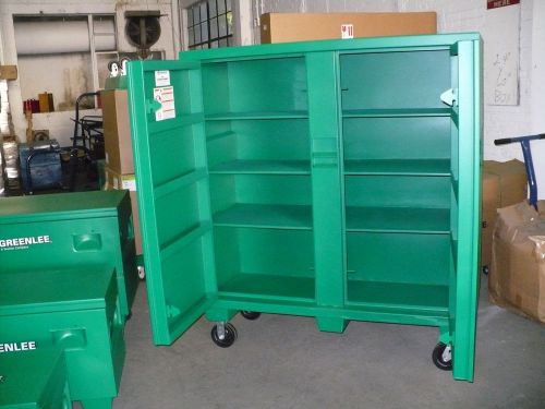 Greenlee 5660l 2-door utility cabinet w/ casters for sale