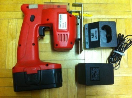 18 V CORDLESS JIG SAW W/ BLADE &amp; CHARGER