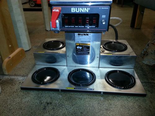 Nsf bunn bunn-o-matic automatic coffee brewer 5 warmers 120/208v restuarant cafe for sale