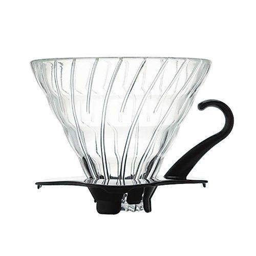 New hario vdg-03b v60 03 glass coffee dripper  black for sale