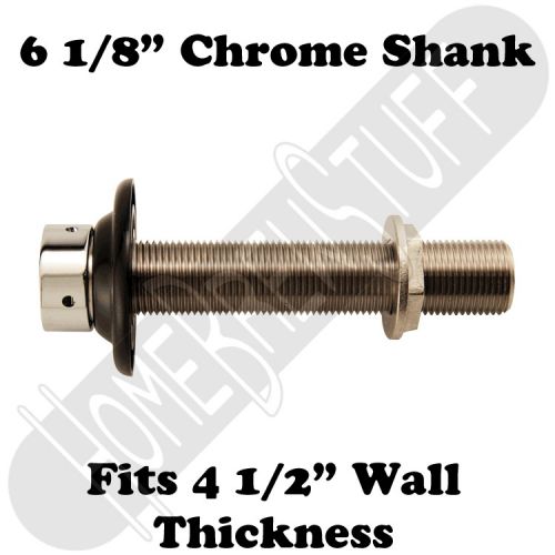 6 1/8&#034; draft beer shank assembly chrome 3/16&#034; bore kegerator tap homebrew for sale