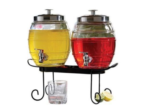 New style setter 210995-gb pub dual beverage dispenser set with stand - two 128 for sale