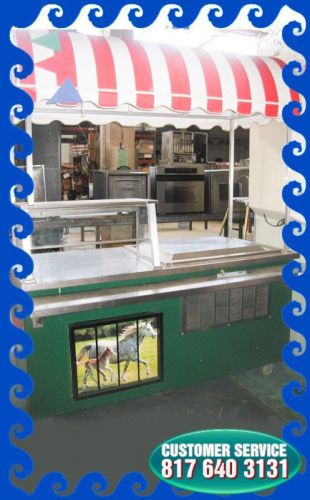Mobile refrigerated stand w/delfield n8231use for fruit, juice, fish..everything for sale