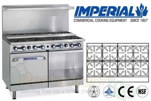 IMPERIAL COMMERCIAL RESTAURANT RANGE 48&#034; STEP UP 1 OVEN NAT GAS IR-8-SU-C-XB