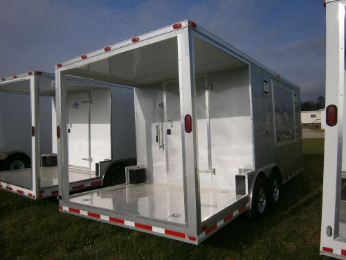 NEW  2014 81/2 X 20&#039; CATERING CONCESSION BAR B QUE, PORCH TRAILER