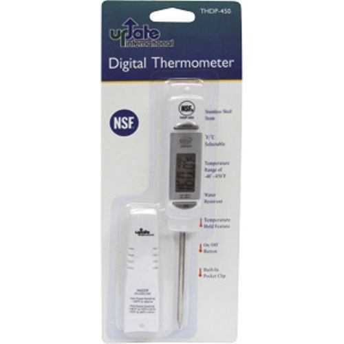 Professional grade digital stem thermometer -40-450f roast/baking/meat thdp 450 for sale