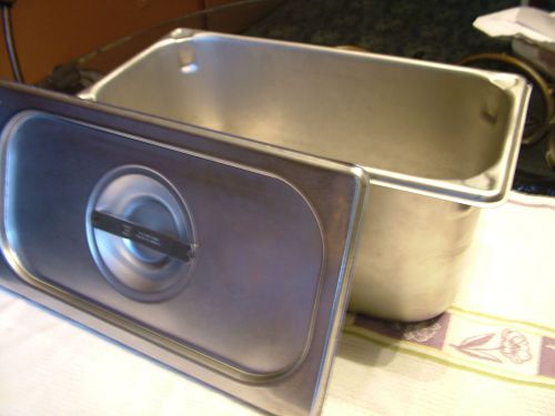 Steam table pan -  stainless steel 6 inches high ---  made in usa for sale