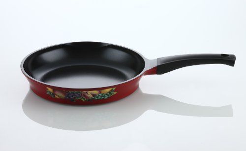 Flamekiss 10&#034; Red Ceramic Coated Fry Pan by Amor?  Innovative &amp; Elegant Design