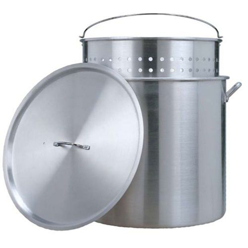 100 qt crawfish stock pot - crawfish boil, crawfish steamer pot w/ strainer for sale