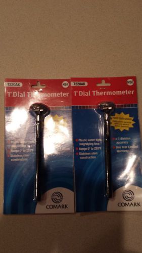 Set of 2 Comark T220A Pocket Food Thermometers Free Shipping