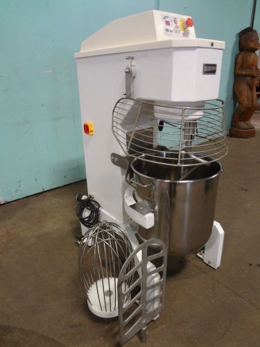 &#034;doyon ferneto&#034; 60qt mixer,&#034;j&#034; hook/ss bowl/whisk/paddle/wire guard/digital ctrl for sale