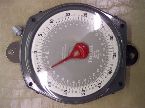 Taylor #3470 high capacity dial hanging scale 70 lbs/32kg nib for sale