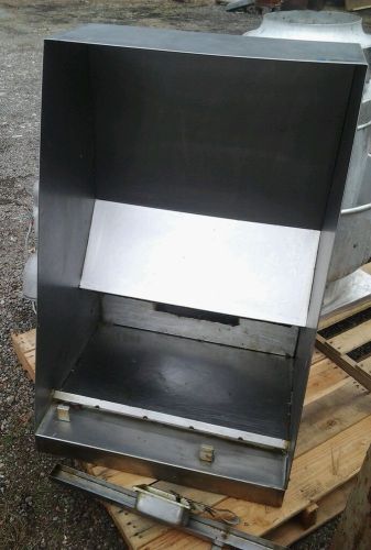 Low profile NSF stainless steel hood