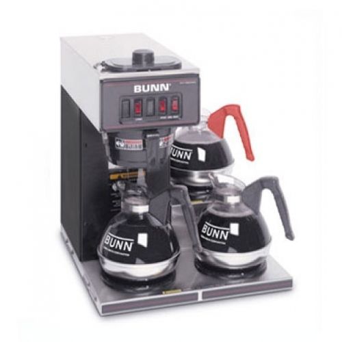Bunn 13300.0013 black pourover coffee brewer with 3 lower warmers for sale