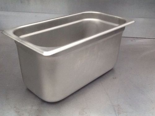 winco stainless steel pan 1/3 x6&#034;