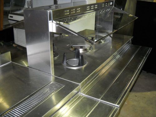 #4942 galley 5&#039; heated soup buffet &amp; 79&#034; soda counter-great for catering/banquet for sale