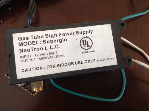 (2) new 4500 volts NEON SIGN TRANSFORMER POWER SUPPLY 4,500v 120volts