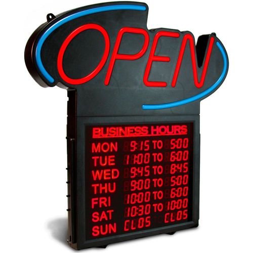 New ! Business Hours 20&#034; OPEN Sign 698152 SAM1000603A