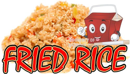 Fried Rice Decal 14&#034; Oriental Take Out Concession Food Truck Restaurant Vinyl