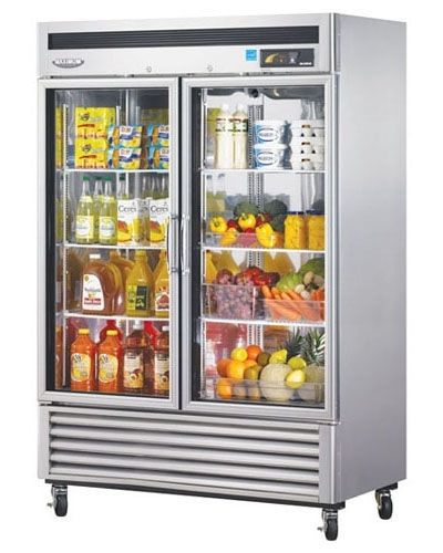 Turbo air - msr-49g-2 - commercial 2 glass door refrigerator reach-in for sale